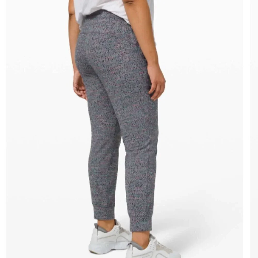 Lululemon Ready to Rulu 7/8 Jogger Neon Tweed Jacquard Battleship Electric EUC